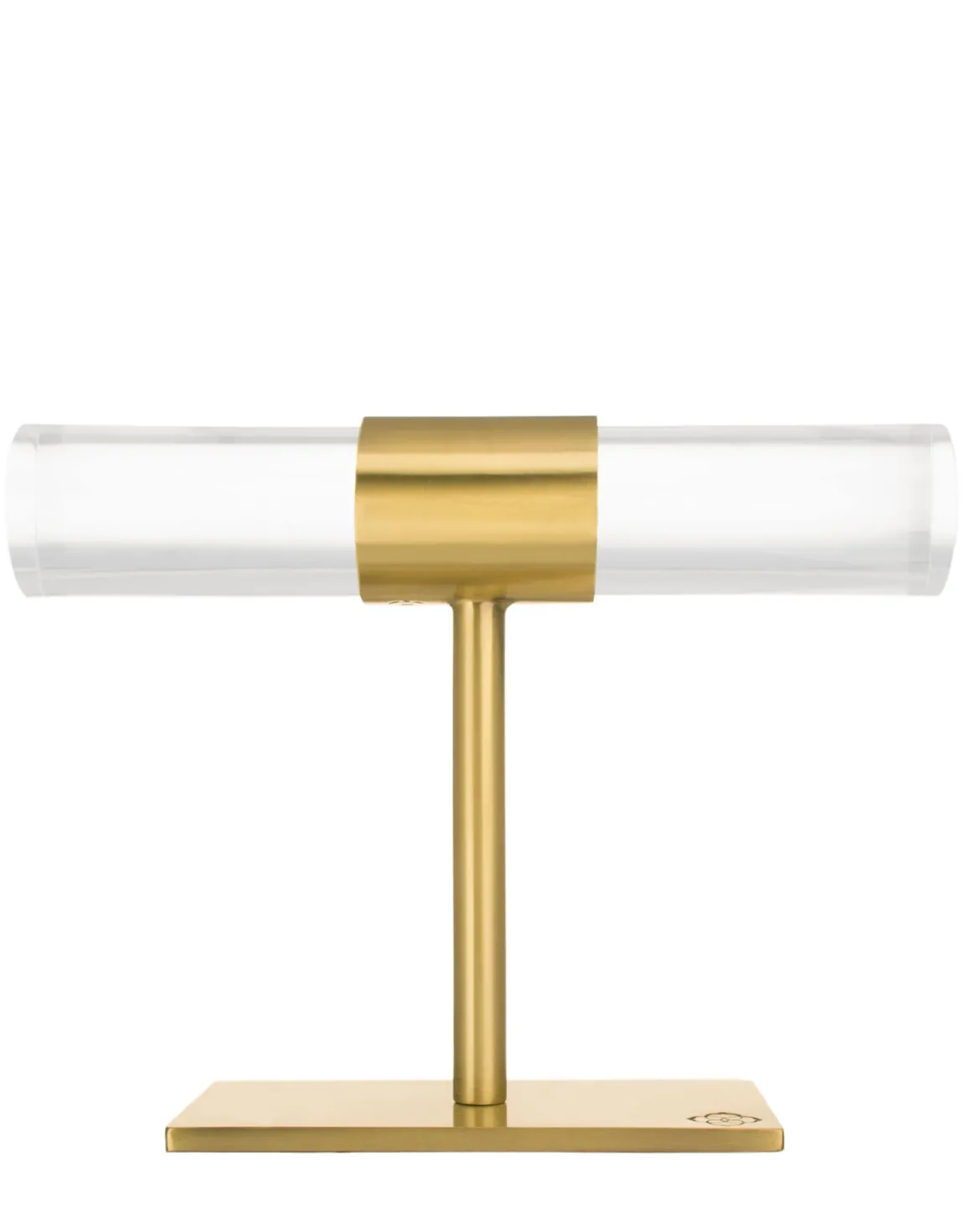 Small T-Bar Jewelry Stand in Antique Brass