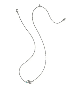 Snake Vintage Silver Short Pendant Necklace