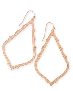 Sophee Drop Earrings in Rose Gold