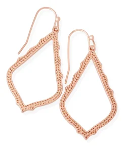 Sophia Drop Earrings in Rose Gold