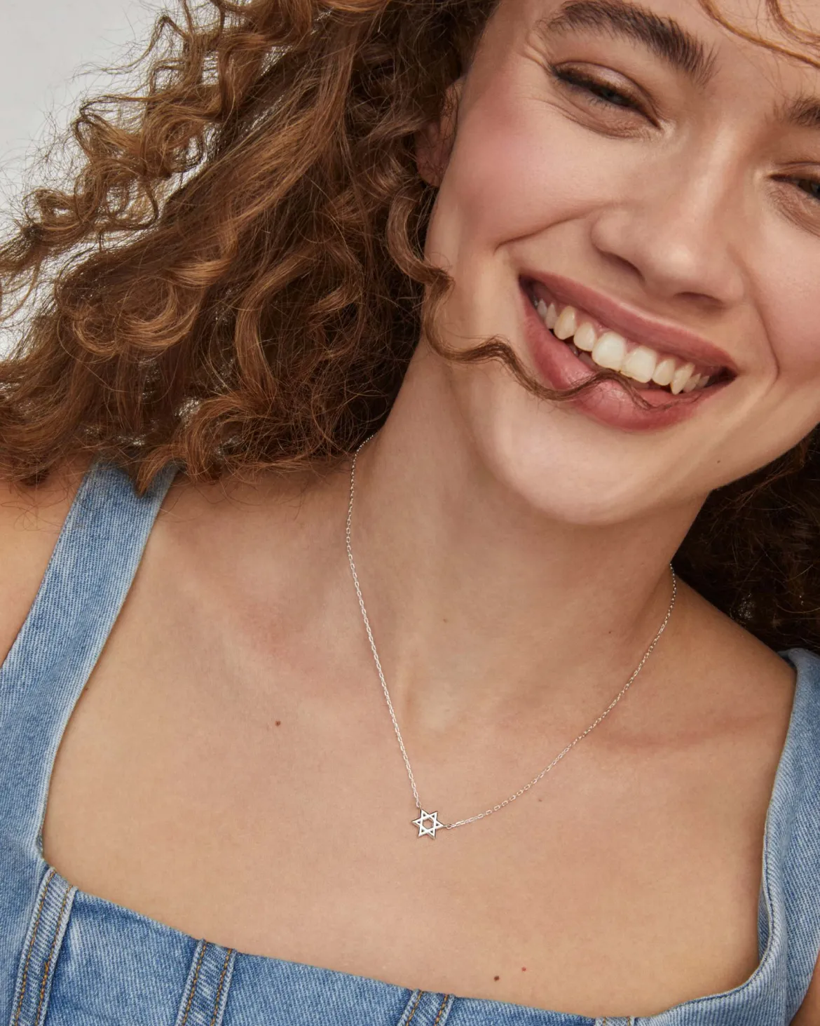 Star of David Pendant Necklace in Sterling Silver