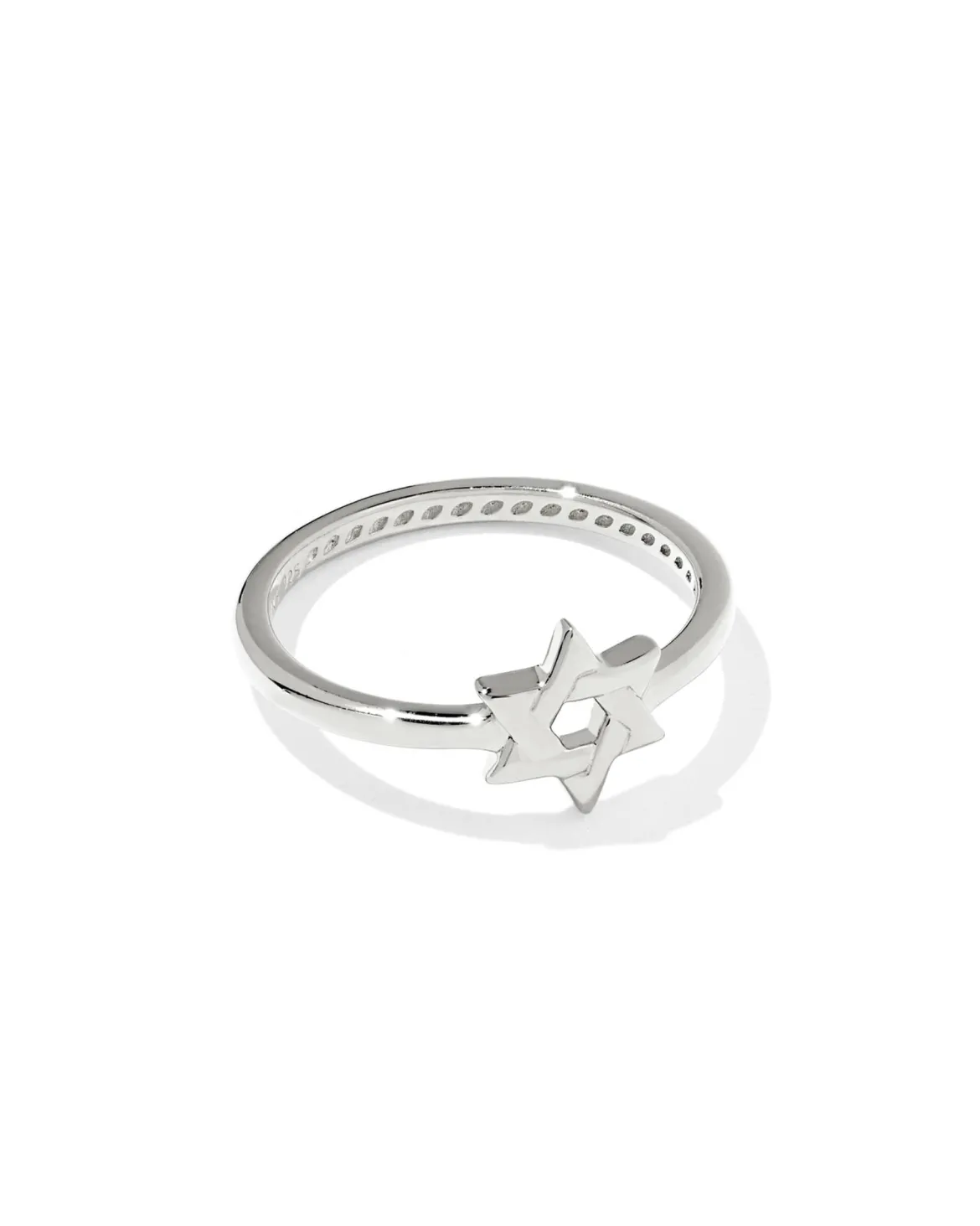 Star of David Sterling Silver Band Ring