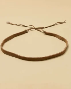 Suede Tie Hat Band