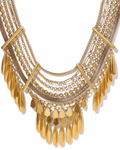 Sydney Statement Necklace in Vintage Gold