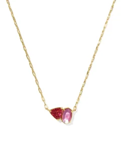 Tatum Gold Short Pendant Necklace