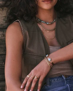 Tedi Vintage Gold Cuff Bracelet
