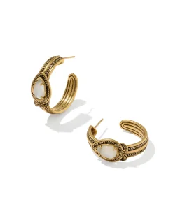 Tedi Vintage Gold Huggie Earrings
