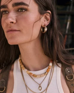 Tedi Vintage Gold Short Pendant Necklace