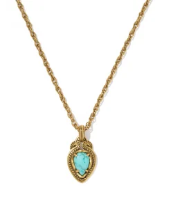 Tedi Vintage Gold Short Pendant Necklace