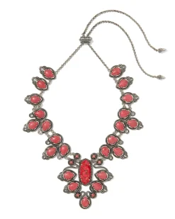 Tedi Vintage Silver Statement Necklace