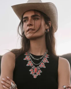 Tedi Vintage Silver Statement Necklace