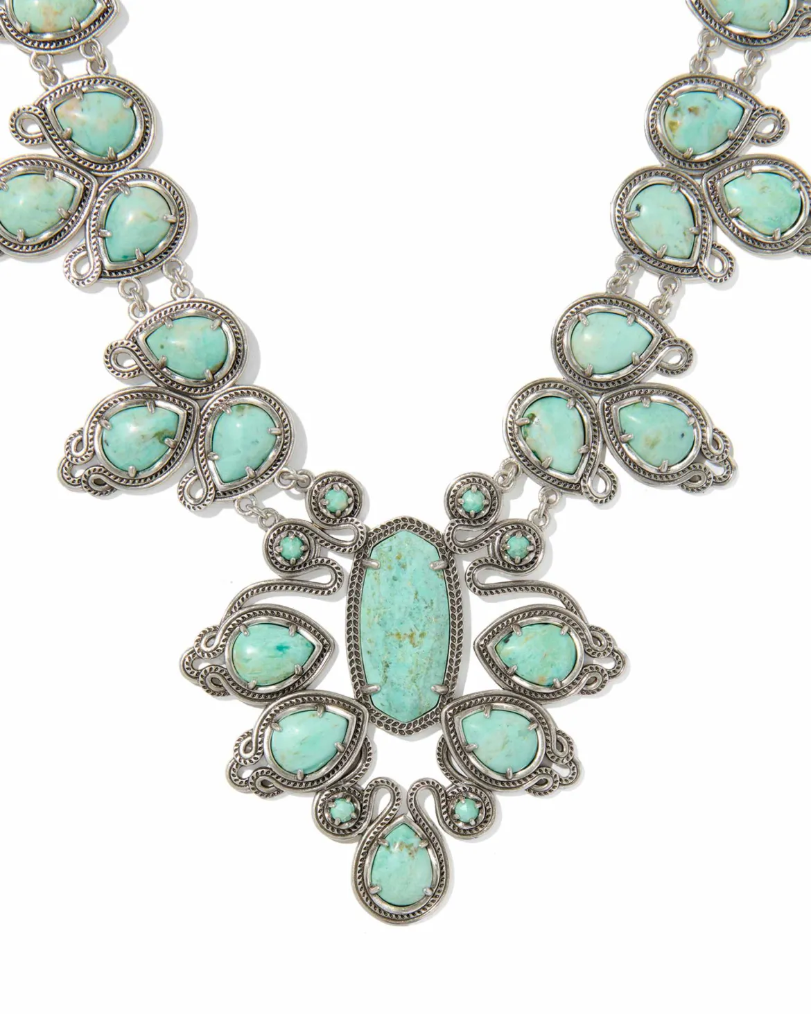 Tedi Vintage Silver Statement Necklace