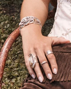 Terra Ring Set of 3 in Vintage Silver