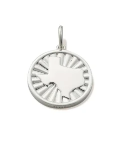 Texas Coin Charm in Sterling Silver