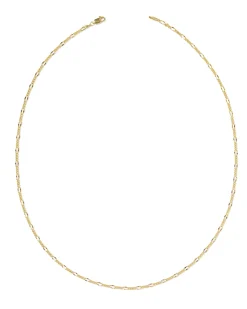 Thin Figaro 18k Gold Vermeil Chain Necklace