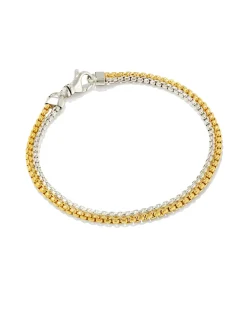 Wells Chain Bracelet in 18k Gold Vermeil and Sterling Silver