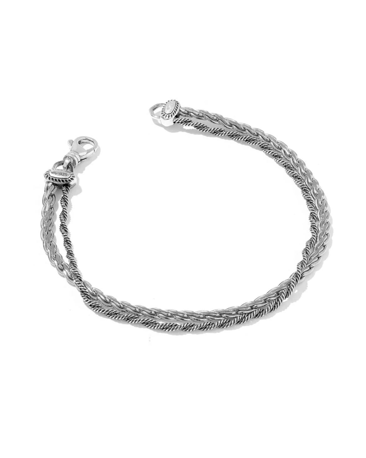 Weston Oxidized Sterling Silver Chain Bracelet