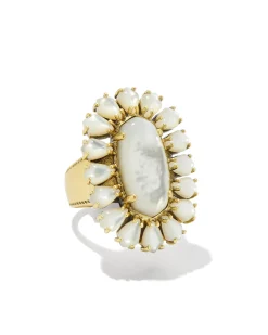 Wrangler® x Yellow Rose by Kendra Scott Laurel Vintage Gold Statement Ring