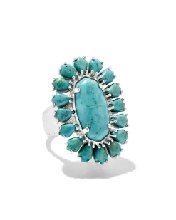 Wrangler® x Yellow Rose by Kendra Scott Laurel Vintage Silver Statement Ring